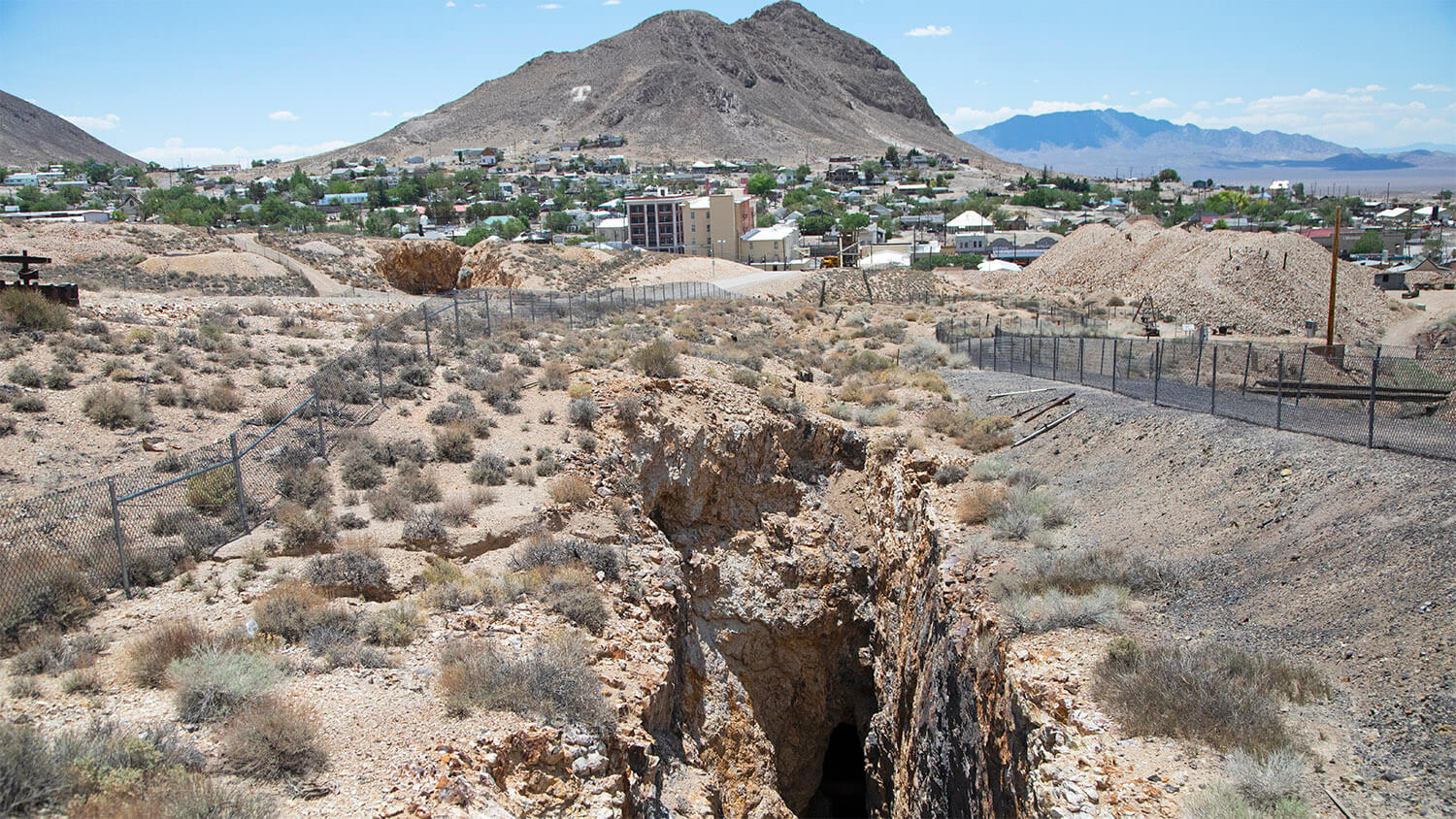 An old abandoned mine in Nevada